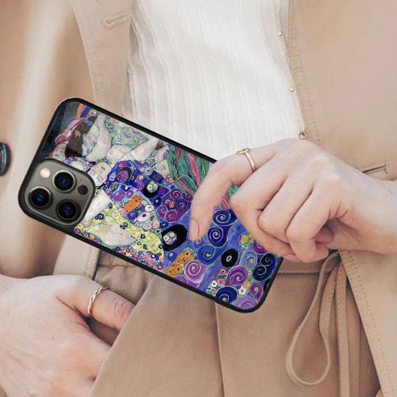 Kiss by Gustav Klimt Magnetic Phone Case For APPLE iPhone 17 Air 16 14 13 12 Pro Max 15 Plus Wireless Charge With MagSafe Cover