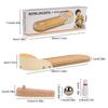 Wooden Board Bowling  with 10 Pins Portable Tabletop Bowling Game Educational Bowling Set for Family Adults Kids
