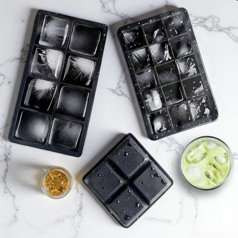 4/8/15 Grids Large Silicone Ice Cube Tray Ice Mold For Whiskey Bourbon Cocktails Home Party Diy Ice Maker Mold Kitchen Tools