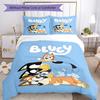 Bluey Duvet Cover Set Suitable for Dormitory Machine Washable Christmas Gift