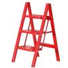 Housewarming Thickened A-Frame Folding Ladder with Enlarged Red Pedal for Safety