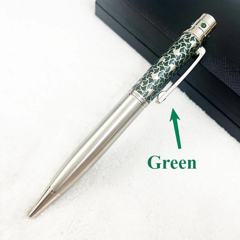 Rollerball Ballpoint Pen Blue Carving With Serial Number Writing Smooth Stationery