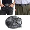 Fibbia per Cintura con Motivo Scheletro Punk Fibbia per Cintura Embossed Teschio Biker Per Donne Uomini Jeans Pantaloncini Pantaloni da Lavoro