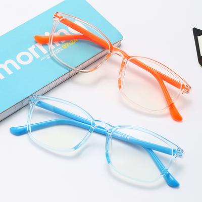 Anti -Blue Light Square Kids Glasses Optical Frame Children Boy Girls Transparent Blocking Anti Reflective Uv Computer Eyeglasses