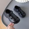 Children's Roman Sandals, Unisex Beach Shoes, Hollow-Out Leather Shoes, Soft-Soled Walking Shoes.