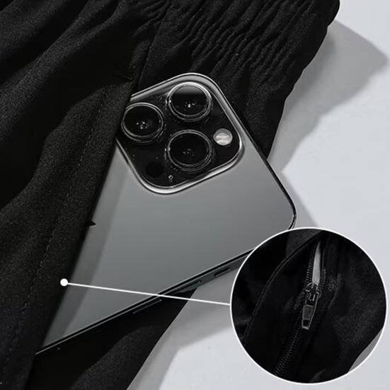 Pánské letní šortky Elastický pas Nastavitelná stahovací šňůrka Sportovní šortky s kapsami Jednobarevné Široké nohavice