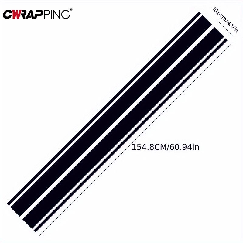Car Sticker Universal Car Hood Cover Sticker Classic Stripes Graphics Styling DIY Vinyl Wrap Decal for Mercedes Benz Accessories
