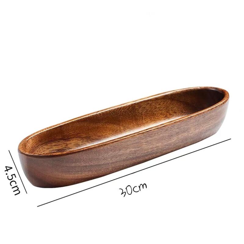 

Walnut Wood Boat-Shaped Multi-Purpose Tray