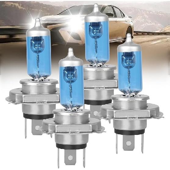 Fit For Toyota Camry 2007-2018 Halogen Headlight Bulbs,9005/HB3 High Beam + H11 Low Beam Halogen Headlight Bulbs Headlamp Replcement Bulb Kit,Plug