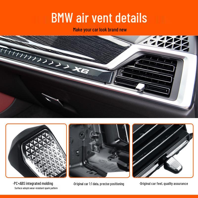 BMW X5/X6/X7 Air Vent Repair Kit: Adjustment Knob Shaft & Panel Frame