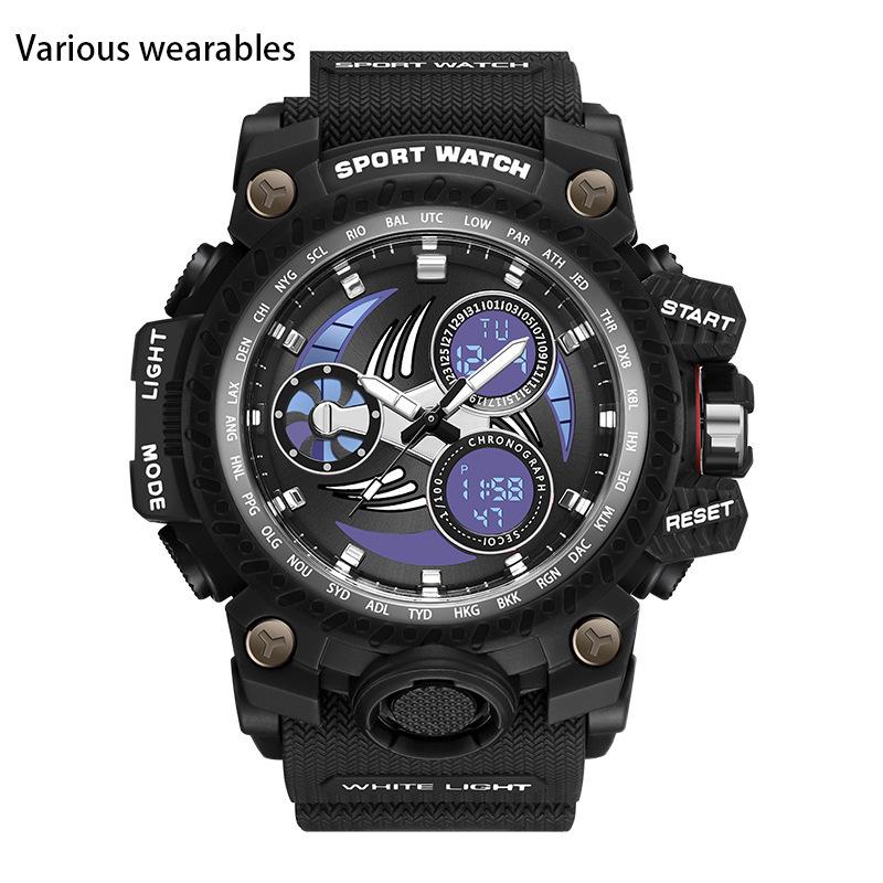 New Youth Electronic Watch Luminous Waterproof Fashion Wind Shockproof Alarm Clock Men's Watch