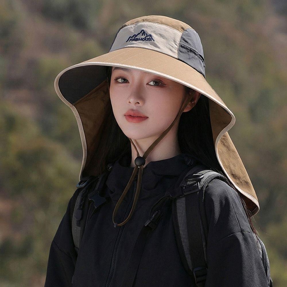 Quick-Drying Fishing Hat Wide Brim Panama Hat Casual Hiking Hat Summer