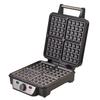 Camry CR 3025 Waffle Maker with 1150 Watts of Power, 4 Dough Places, Belgian Style, Black/Stainless Steel - 24-Month Warranty.