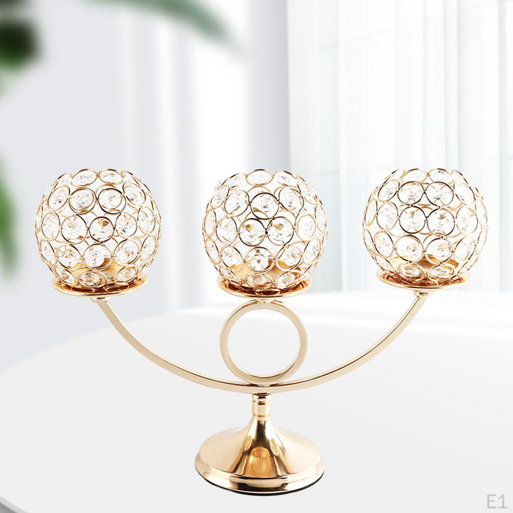 Candle Metal Crystal Candelabra Wedding Decoration Centerpieces Dining room and home Decor