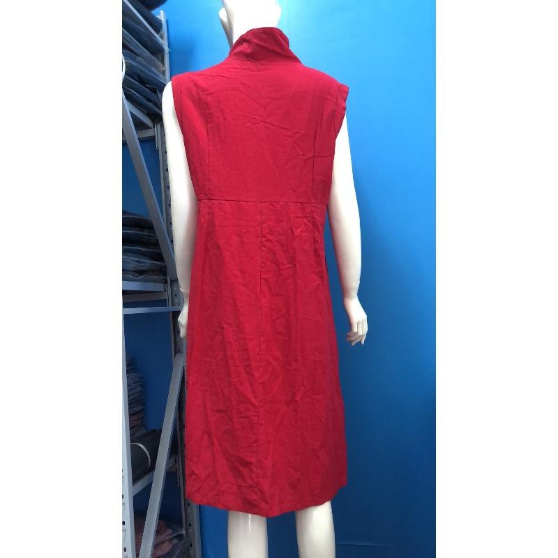 TIFICY Abiti casual con scollo a V senza maniche con stampa tinta unita primavera estate moda donna