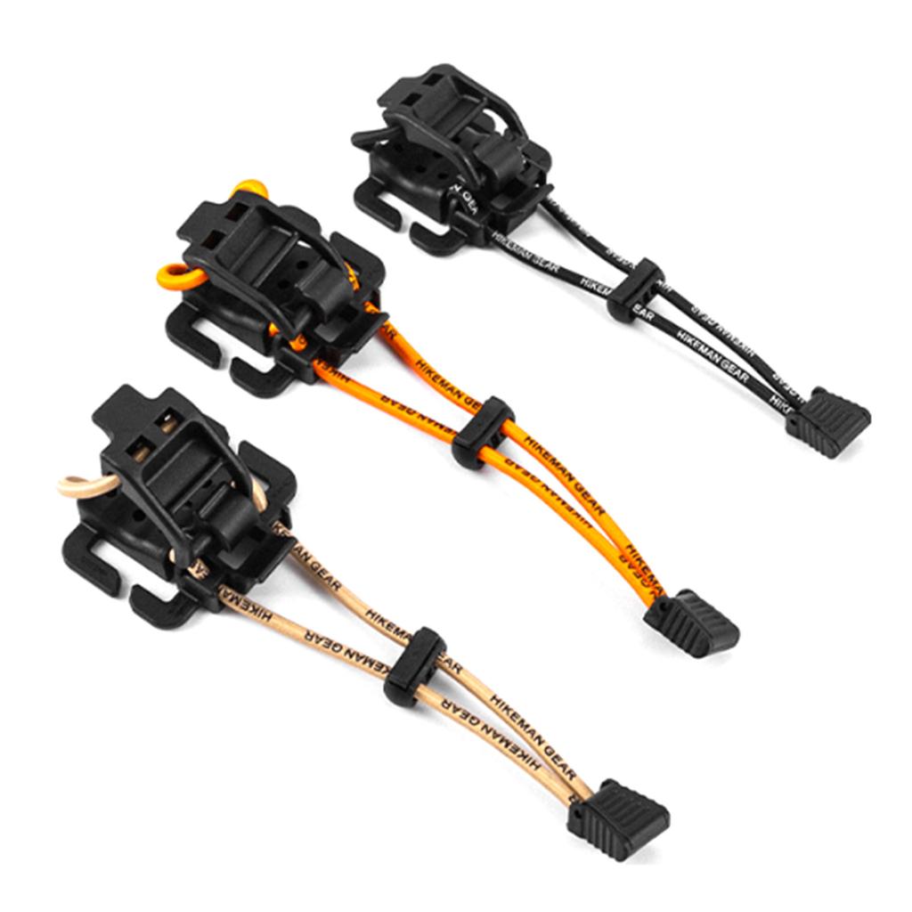 Outdoor Backpack Expansion Buckle Extended Webbing Clip Outdoor Bag Fixed Rope Adjustable Thick Elastic Rope Enduring