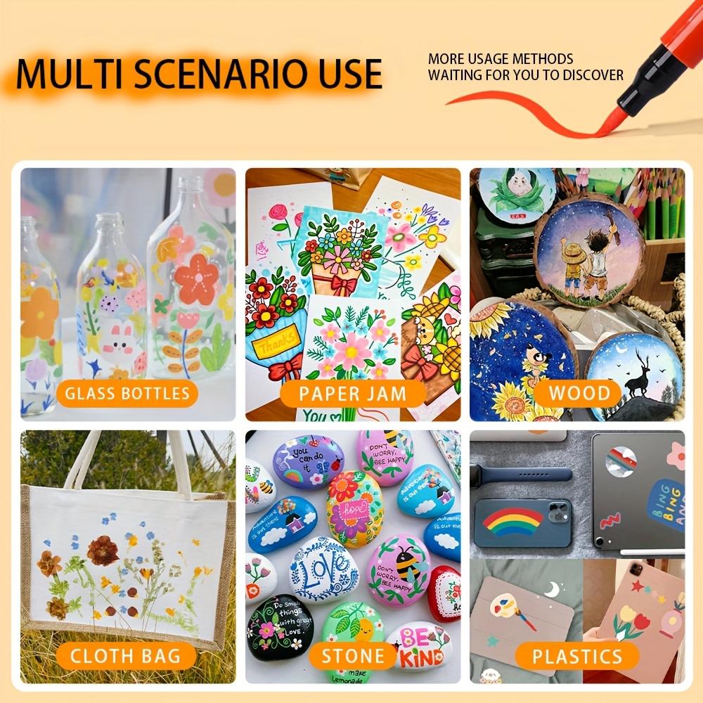 12/24/36 Farben Acrylfarbe Markierung Deckend Wasserdicht, Kunst DIY Malerei, Künstlerbedarf, Stapelbare Markierung