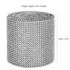 9m 24 Rows Electroplating Plastic Artificial Rhinestone Ribbon Mesh Wedding Clothing