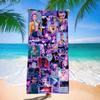 Trend Character Digital Print Double Sided Flannel Microfiber Beach Towel Quick Dry Absorbent Bath Towel