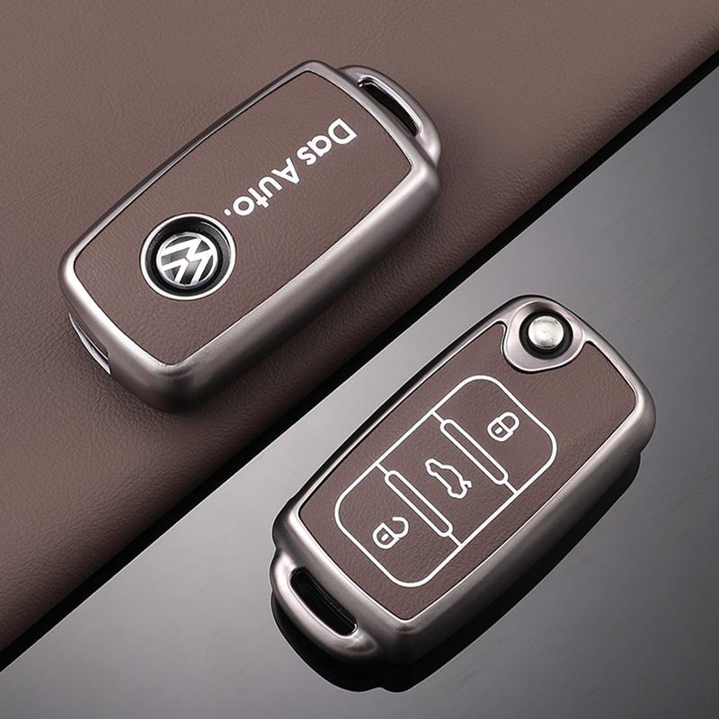 Pentru VOLKSWAGEN VW Carcasă Cover Shell din Piele pentru Cheie Auto Remote Pentru Volkswagen VW Polo Golf Passat Tiguan Beetle Caddy T5 Up Eos Keych
