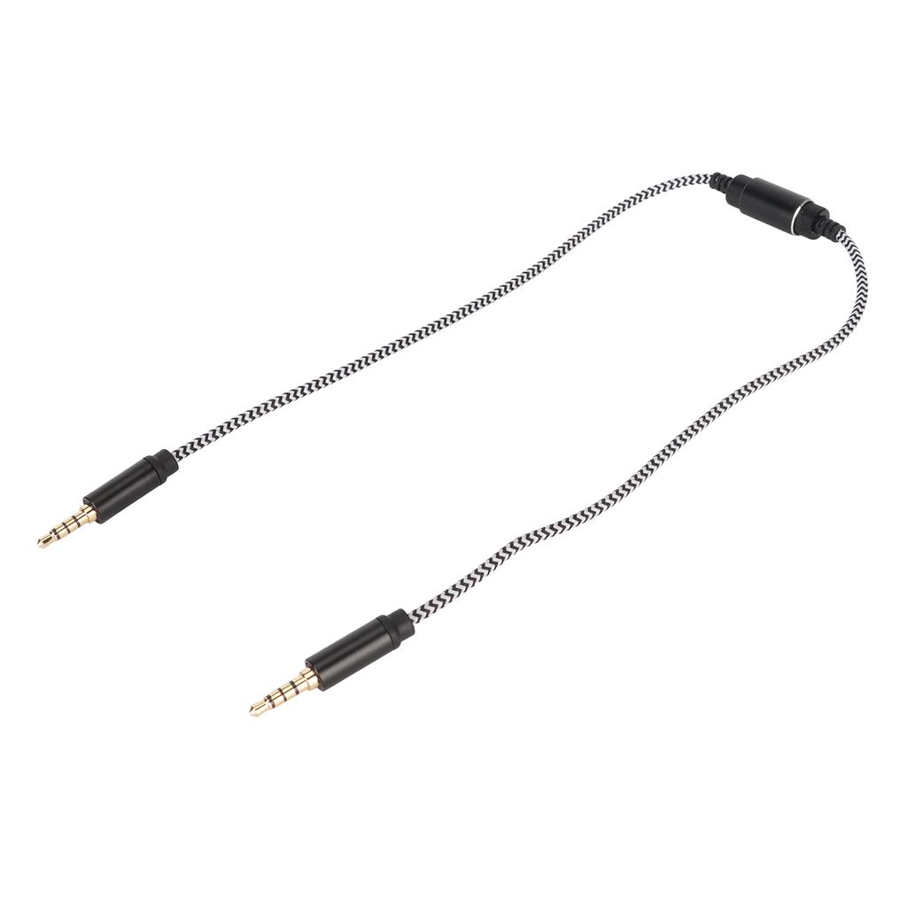 3.5mm Recording Cable Bidirectional 3.5mm Male to Male Sound Transfer Cable with Noise Reduction Fun