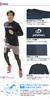 Phiten RAKU SPORTS Long Sleeve Logo S (SMOOTH DRY) Navy/Pink