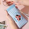 2Pcs Waterproof Self-closing Glasses Storage Bag Cartoon Portable Eyeglass Pouch  Female