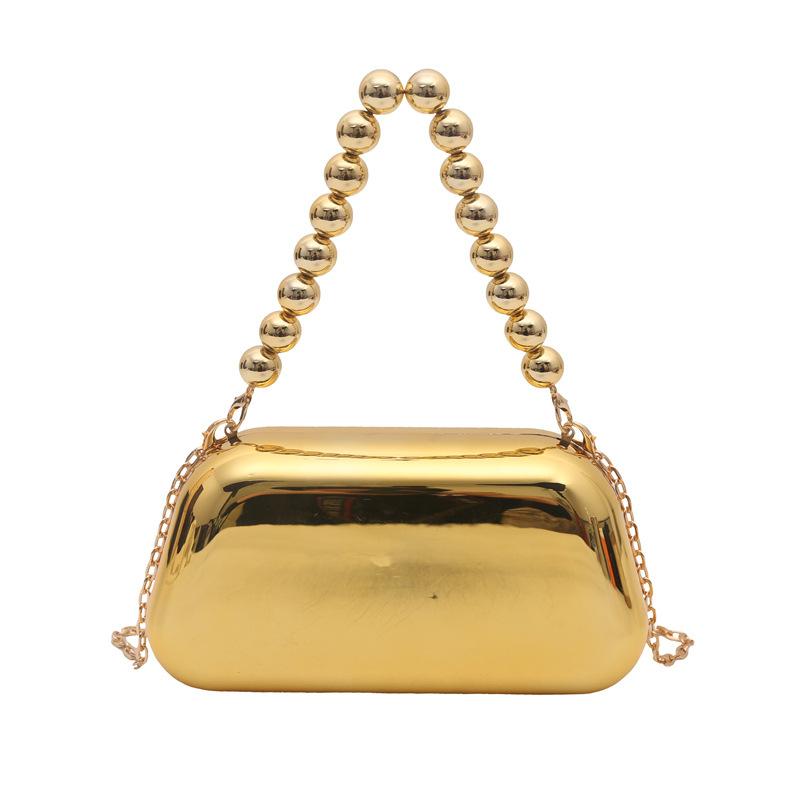 

Acrylic Box Clutch Bag Women Luxury Gold Evening Party Purse Chain Bag Chic Wedding Handbag Designer Geometric Crossbody Bag золотой