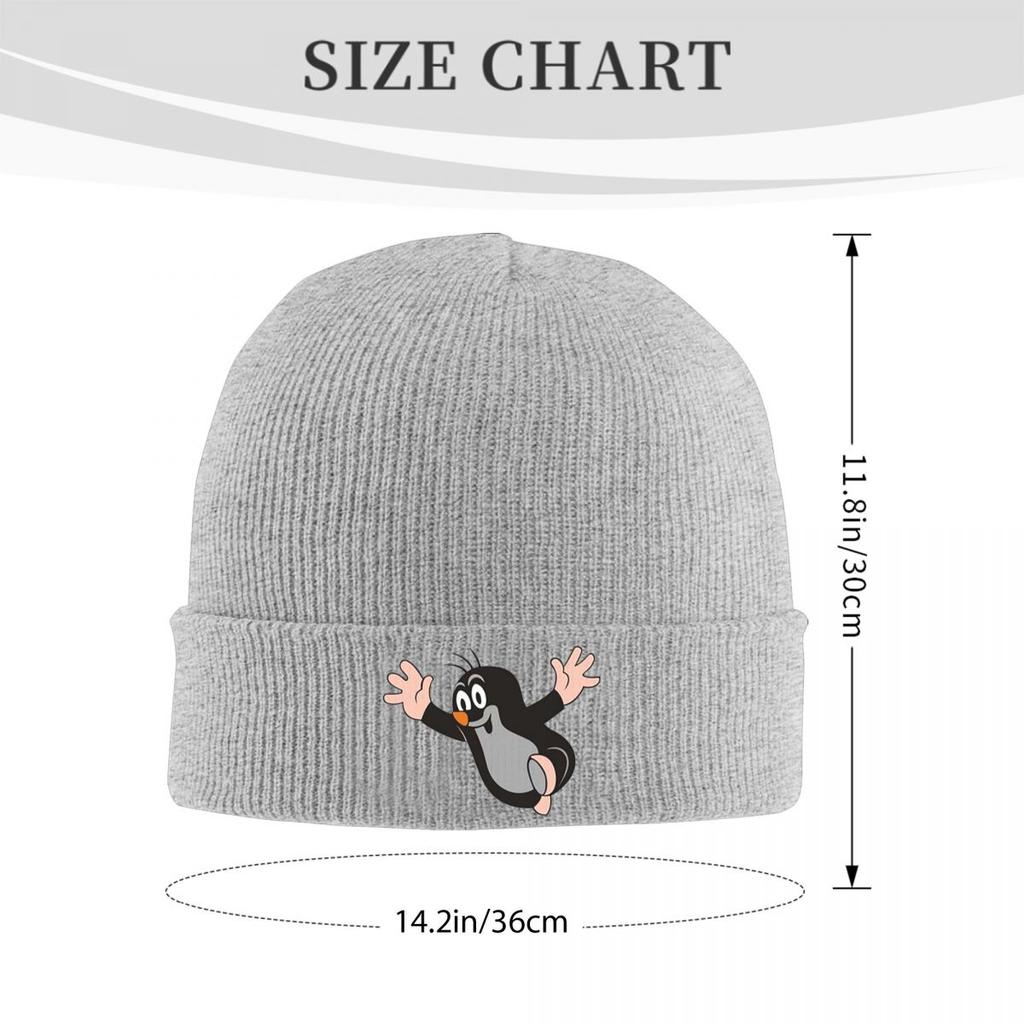 Krtek Veselý Krtek Teplá Pletená Čepice Zimní Pletená Čepice Čepice Beanie Hip Hop Čepice pro Unisex