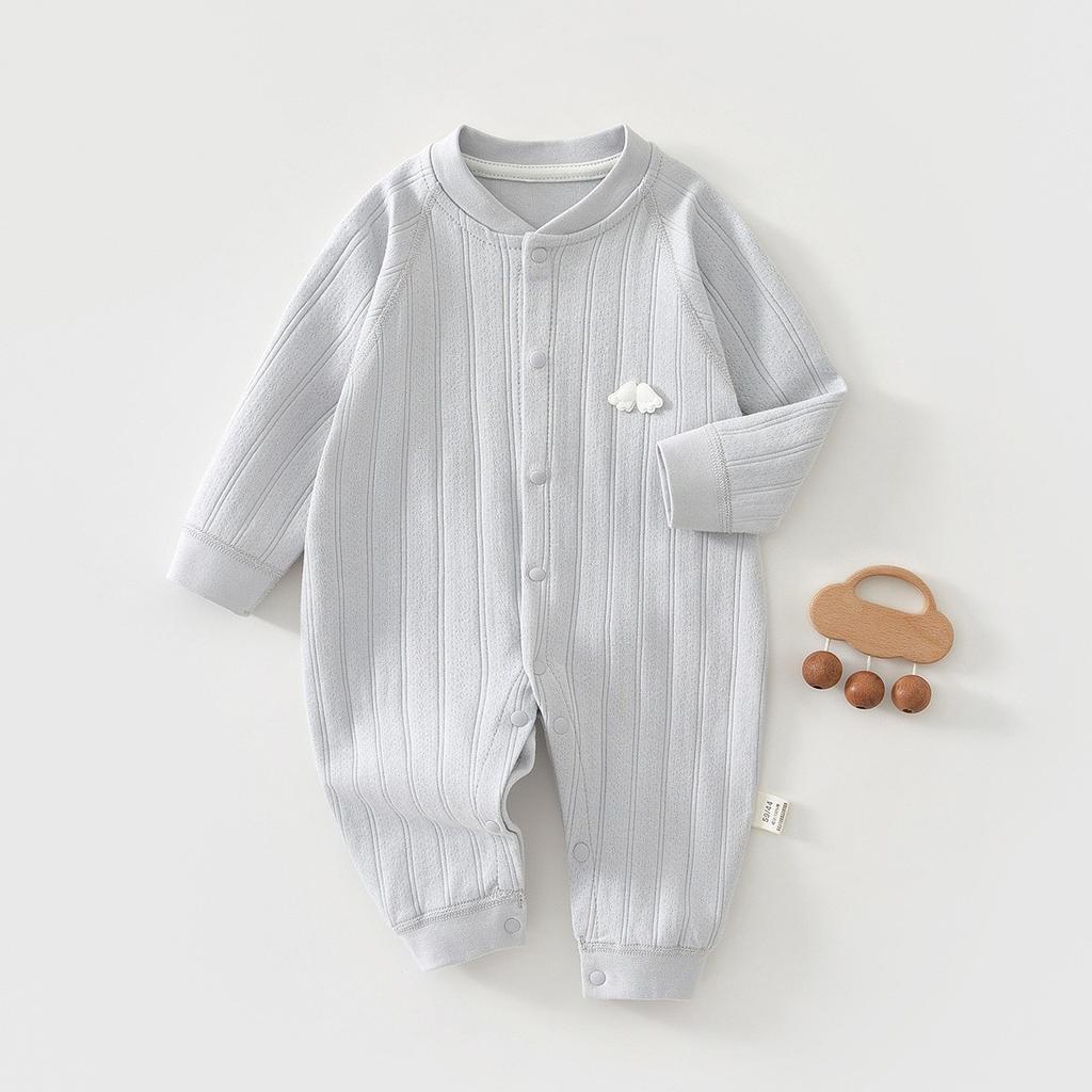 Newborn Baby Clothes Cotton Long Sleeve Romper Soft Infant Onesie Spring Autumn Winter Pajamas Crawling Suit