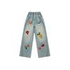 Girls' Jeans Spring and Autumn Children's Pants Spring Loose Wide Leg Pants