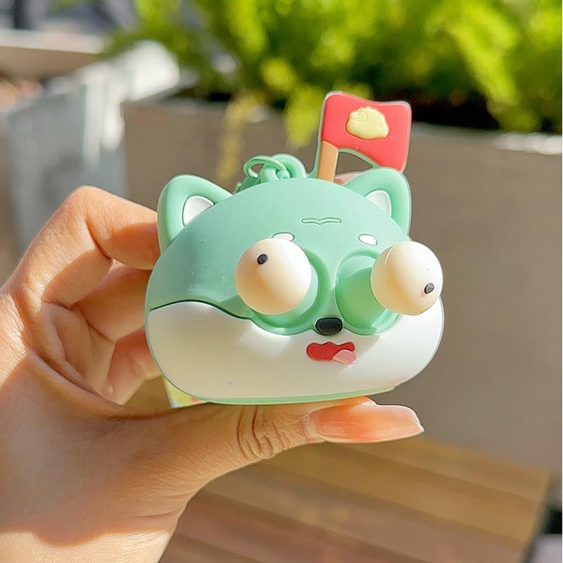 Explosive Welpenaugen Hut Cartoon Silikon Schlüsselanhänger Taschenanhänger für Geschenkartikel