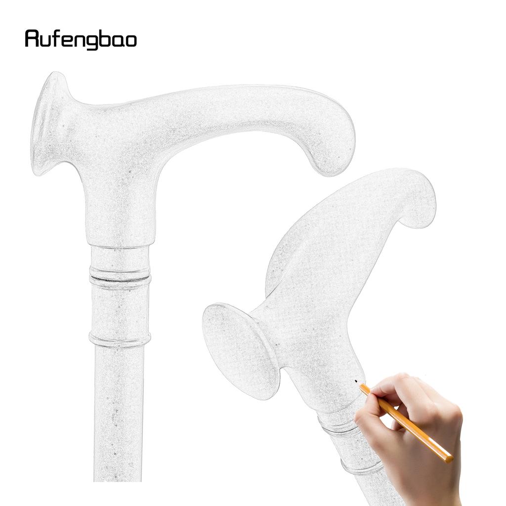 Black Ergonomics Alloy Fairy Wands Spiral  Right Hand Walking Cane Walking Stick Wand Cosplay Wedding Birthday Party Stick 92cm