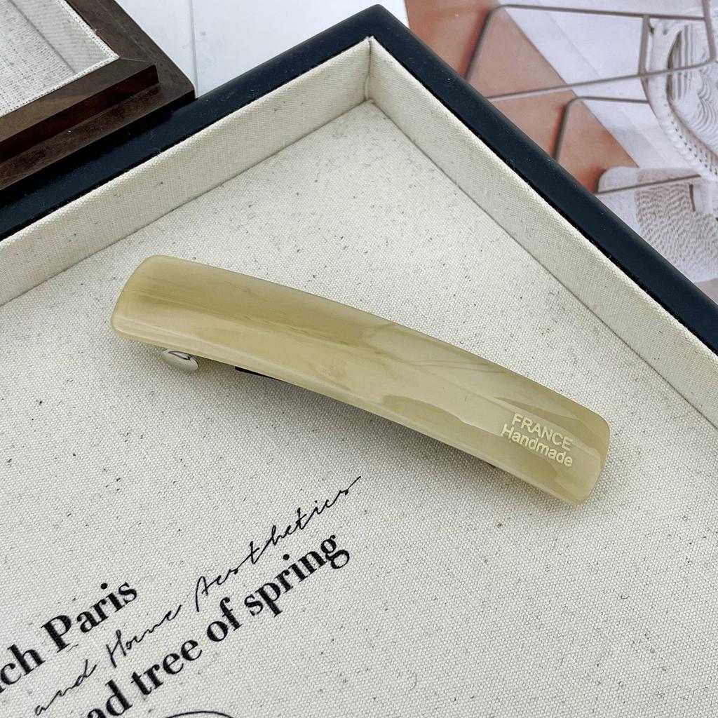 Korean New Design Retro 8.5cm Strip-Type Hair Clip high Ponytail Clip Fashion Acetic Acid Spring Clip Hair Accessories