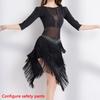 Latin Dance Clothes For Women Rhinestone Fringe Dress Professional Rumba Practice Clothing Ballroom Dance Competition Dress