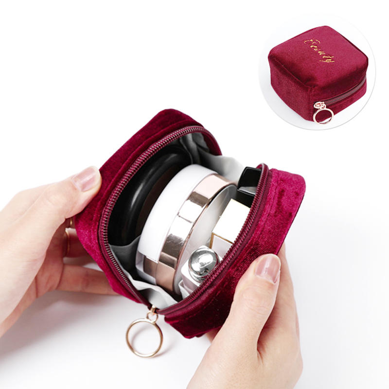 1 st Högkvalitativ Mini Sminkväska Fallskydd Ludd Menskit Slitstark Bärbar Fysiologisk Väska Handhållen Sminkväska