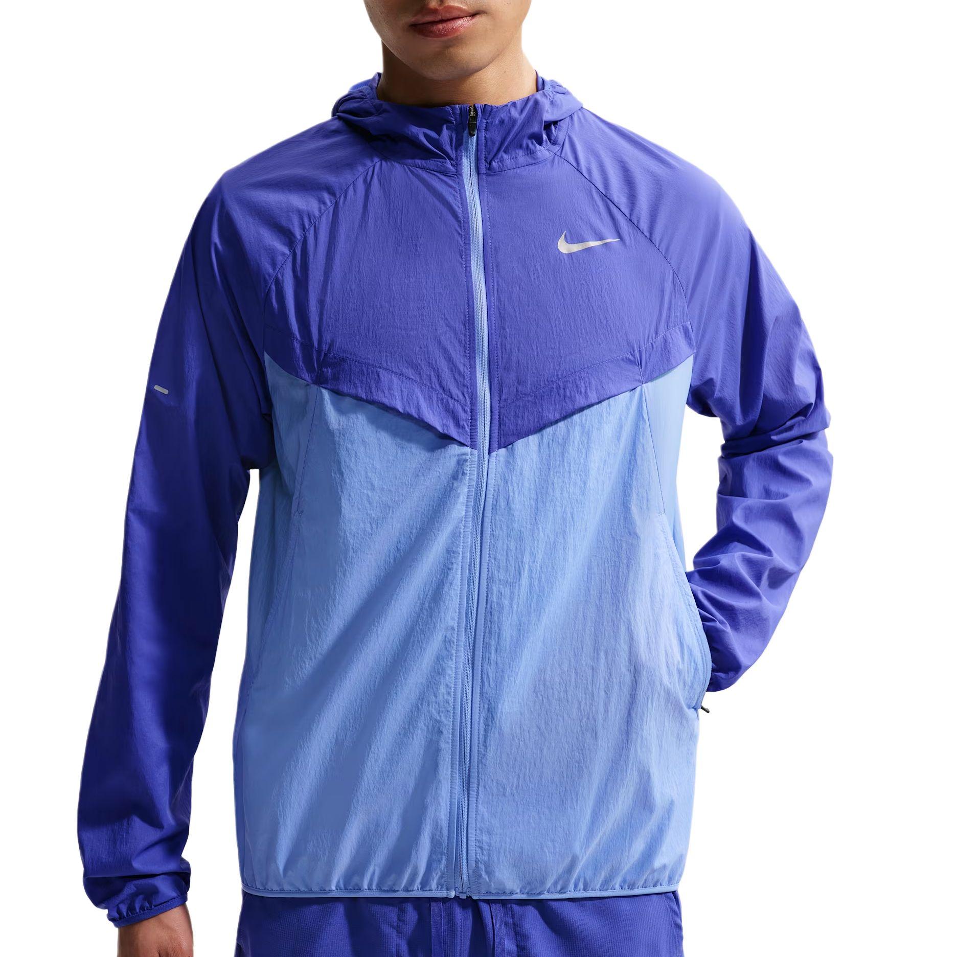 Nike Swoosh Stride UV Protection Waterproof Breathable Ultra-Light Zip-Up Running Jacket Men jackets HV4549-430 S