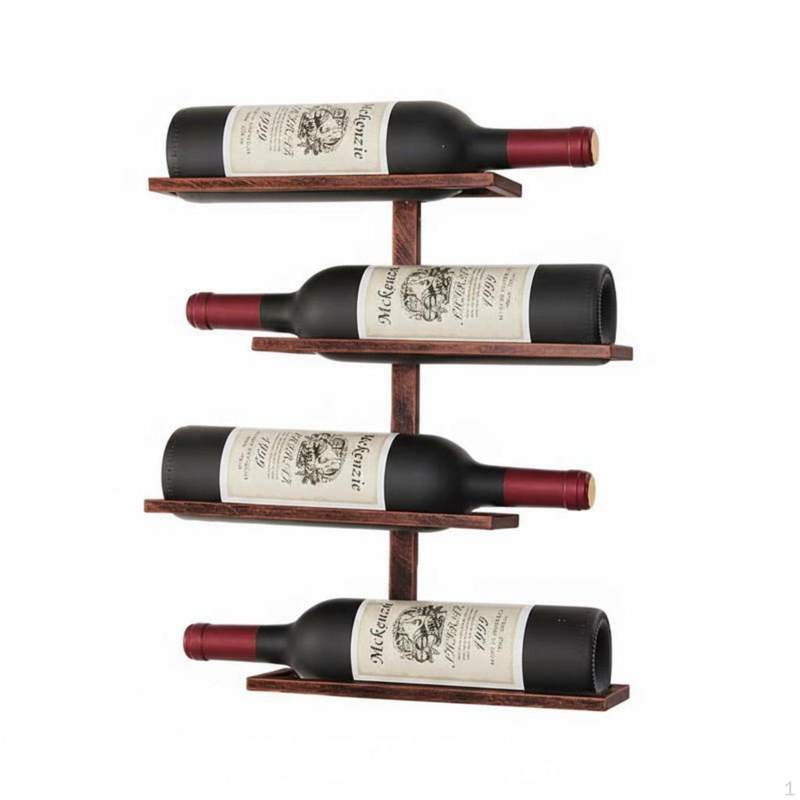 Wall Mounted Beverage Rack Space Saving
