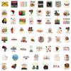 50 Happy Kwanzaa Kwanzaa Festival Party Decoration Stickers American Black Water Cup Mobile Computer Stickers