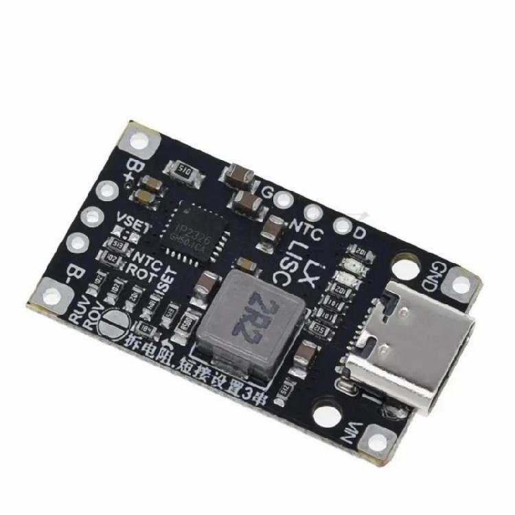 15W Lithium Battery Pack Charging Board 2S/3S Boost Quick Charging Module Type C Charging Module with Indicator