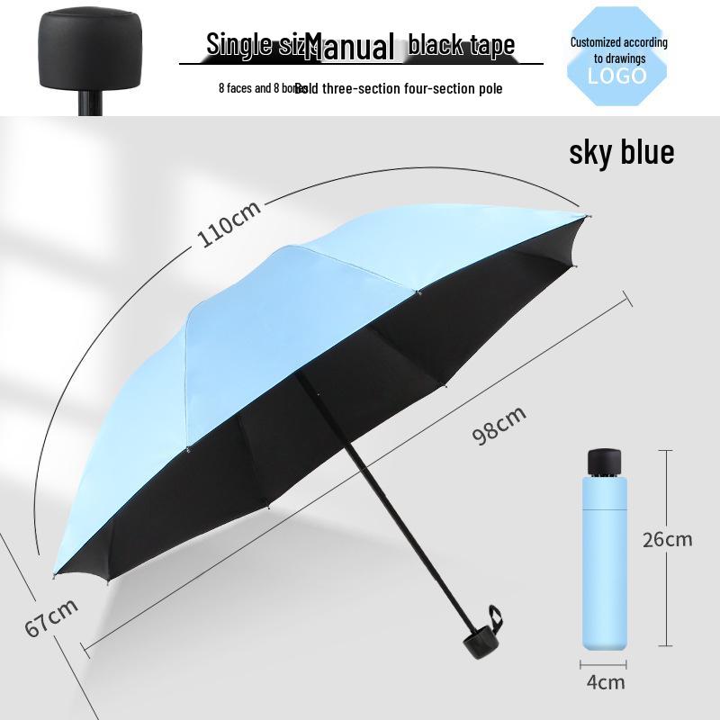 Automatic 60-Rib Folding Umbrella with UV Sun Protection