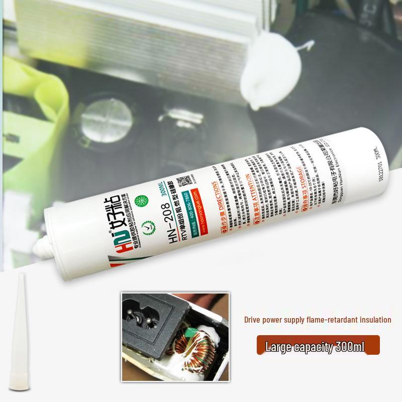 Flamhämmande Värmeledande Motorspole Isolerande Fixeringslim 208 för Kretskort och Strömförsörjning