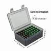 AA/AAA Battery Storage Box: Holds 24 AA & 30 AAA Batteries, Sizes 5 & 7