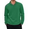 Men's Casual Retro Small V-neck Long-sleeved Top