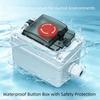 IP67 Emergency Stop Push Button Protective Cover Outdoor Button Switch Waterproof Enclosure Protection Cover Cassette Tape