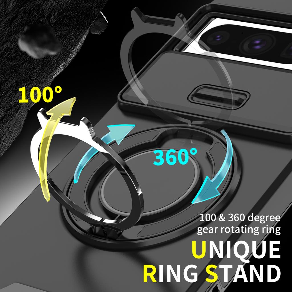 Magnetic Stand Phone Case for Google Pixel 10 Pro Slide Camera Protection Cover Anti-fall Armor For Google 9 Pro XL 9a 8a 7 8Pro