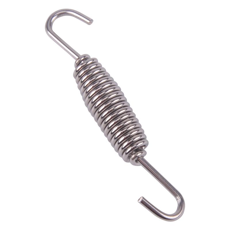 

CITALL 10pcs 68mm Stainless Steel Silver Motorcycle ATV Muffler Exhaust Pipe Tube Swivel Spring