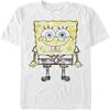 Nickelodeon Big & Tall Bob Esponja Calça Quadrada Bob Pintura Camisetas Masculinas Manga Curta