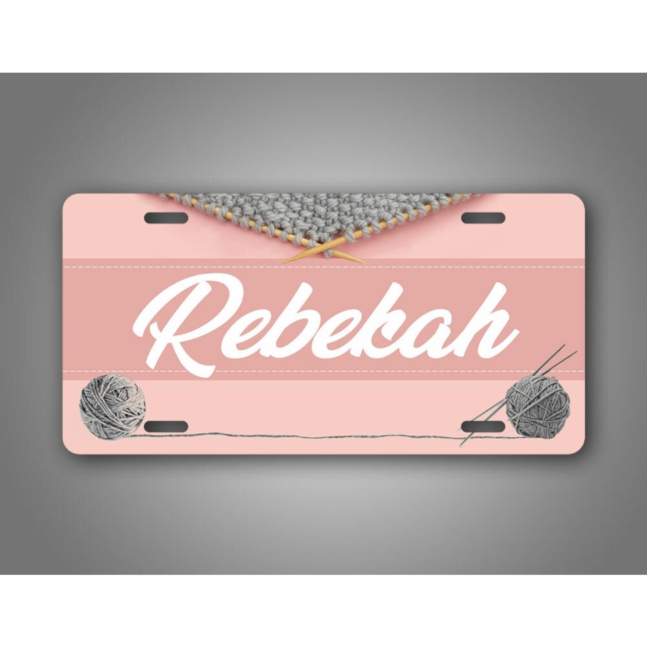 Personalized Pink Metal Decorative Sign Knitting Theme Dustproof Waterproof Home Wall Decor белый