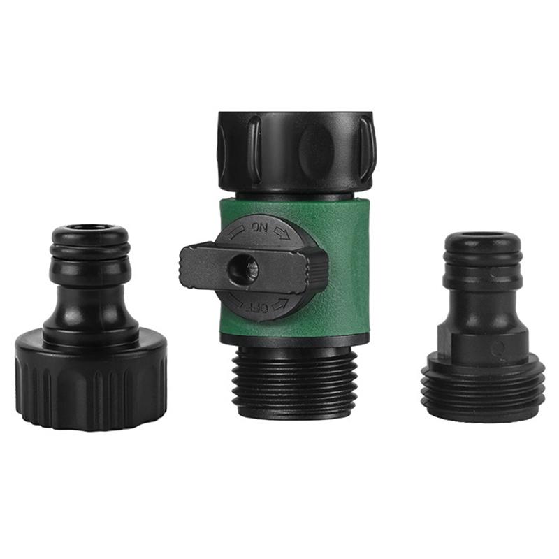 Garden Hose Connector Garden Hose Splitter With Faucet Watering Shut Off For Landscaping Flower Planting Irrigation